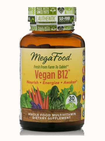 Vitamine B12 Vegan van MegaFood exclusief bij Ergomax