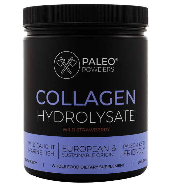 Collageen Hydrolysaat - Wild Gevangen Vis - Aardbei - 500 gram